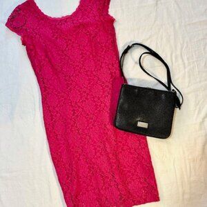 Laundry Lace Pink Fuchsia Dress - Sz 6